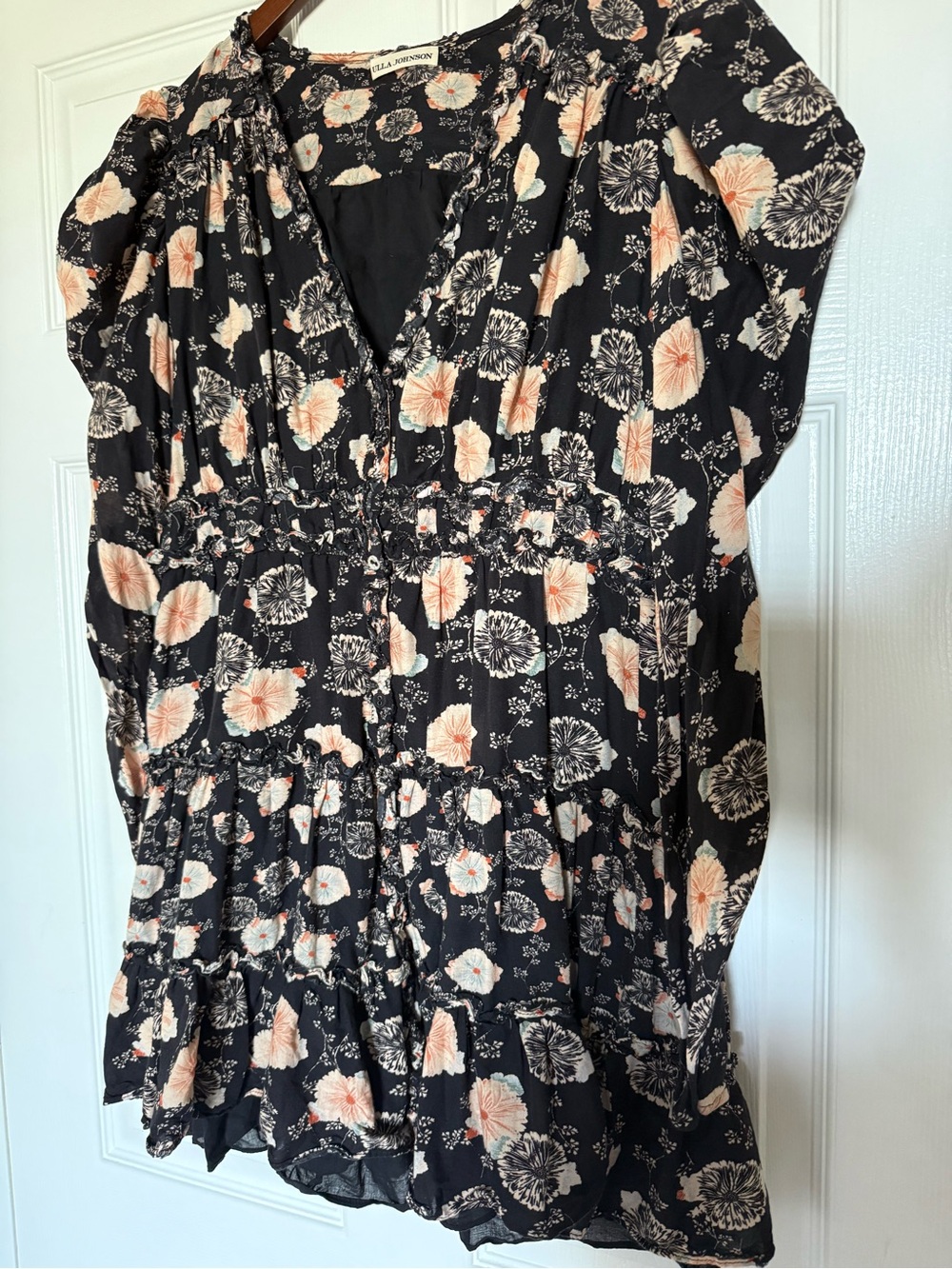 Ulla Johnson Winsor Mini Dress Noir Floral size 8 - Picture 5 of 14